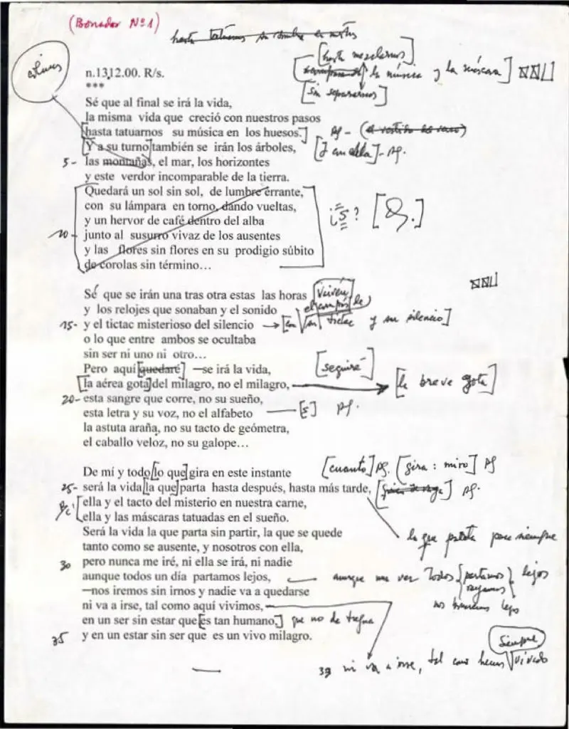 "Final sin fin" by Eugenio Montejo
