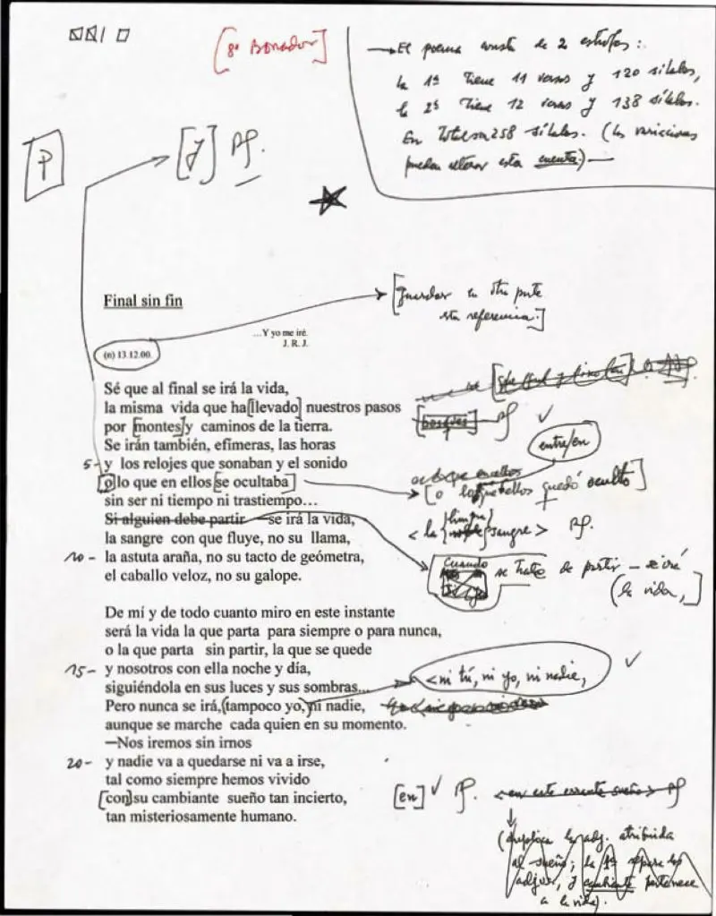 "Final sin fin" by Eugenio Montejo