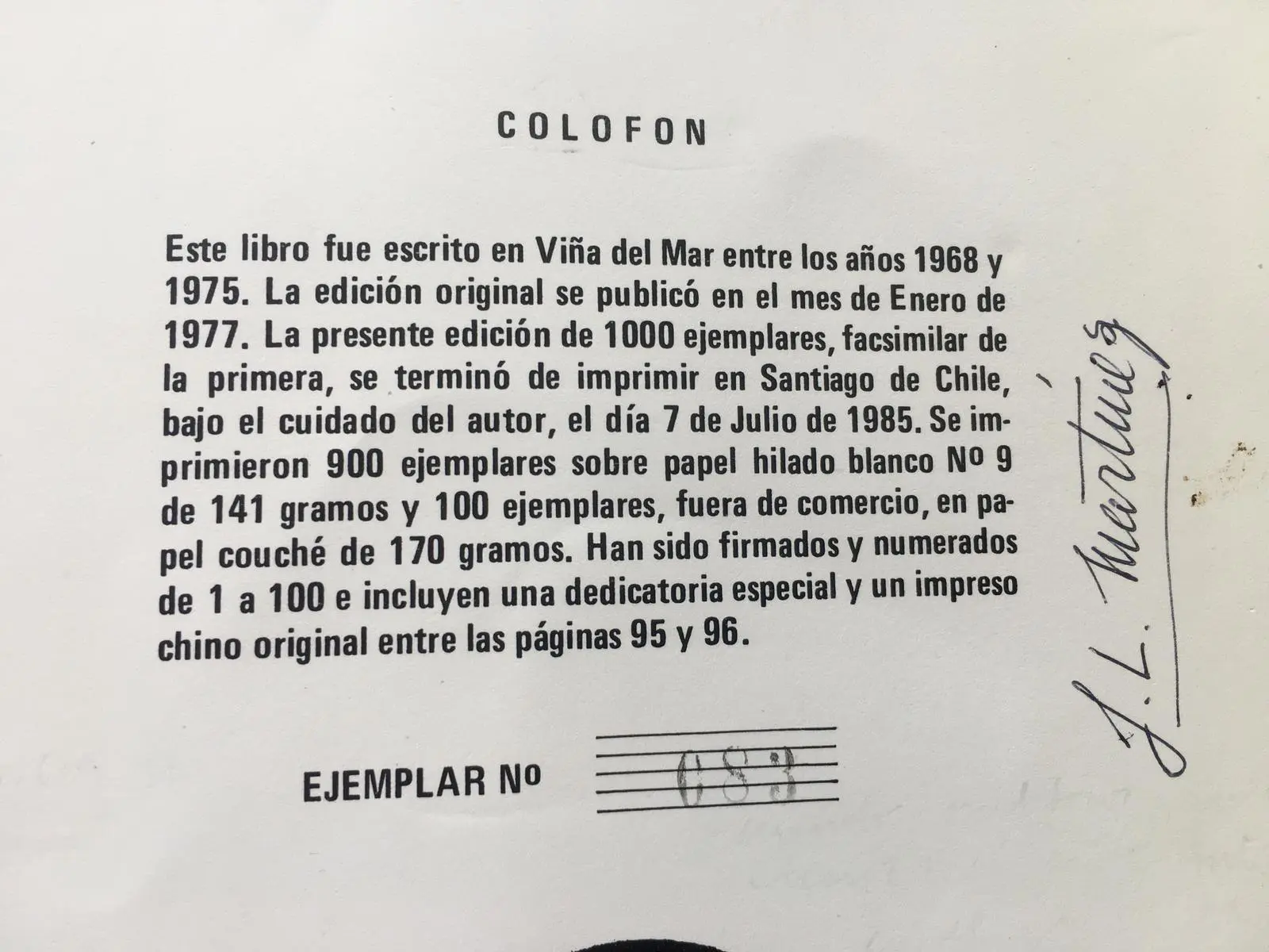 Ricardo Cárcamo: "Las anotaciones manuscritas de La nueva novela del 2017 son mías": Una conversación con Scott Weintraub