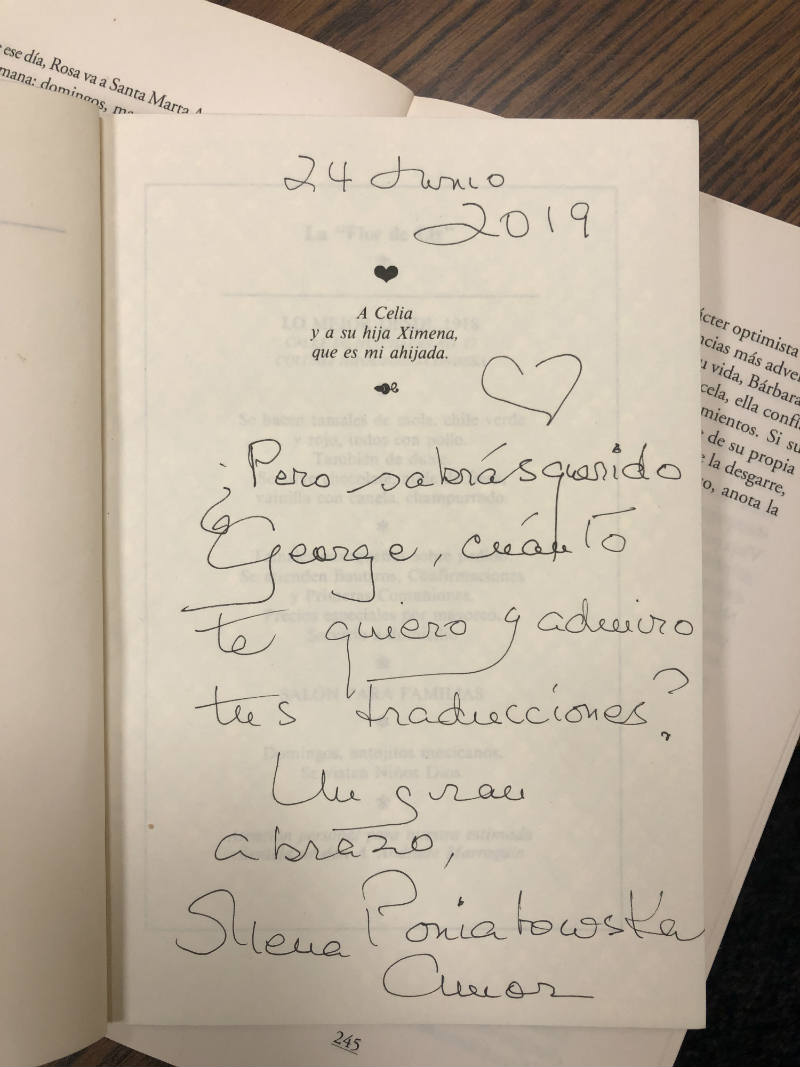 "Elena Poniatowska: historia de una aventura amorosa" de George Henson