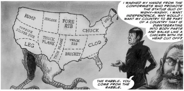 from United States of Banana: A Graphic Novel by Giannina Braschi and Joakim Lindengren